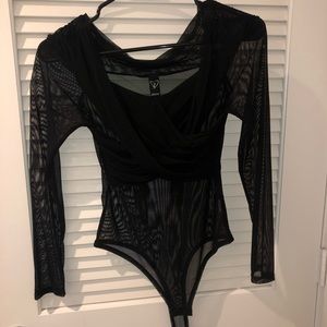 Windsor mesh off the shoulder bodysuit
